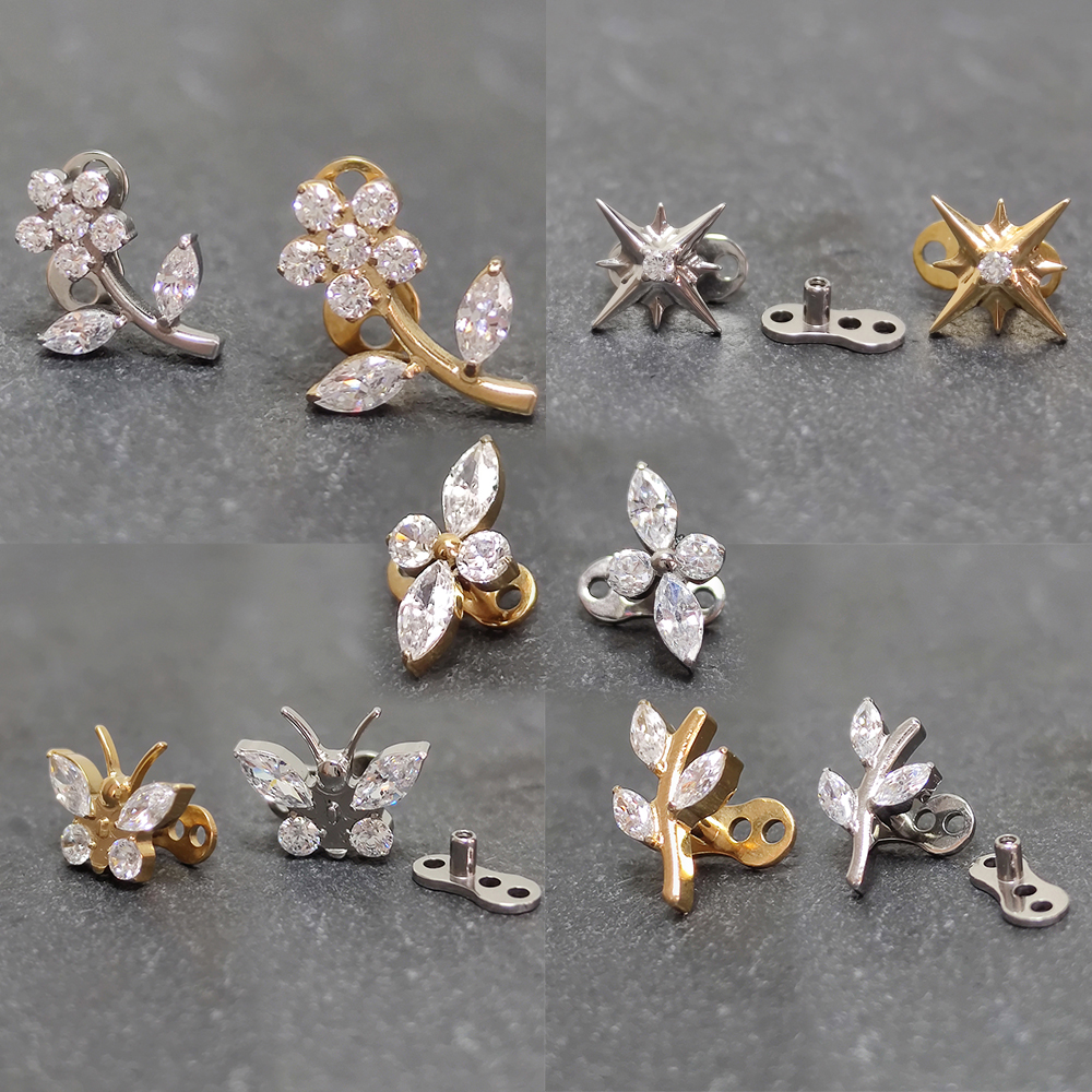 F136 Titanium Helix piercing S - Dermal Anchor Top review and price