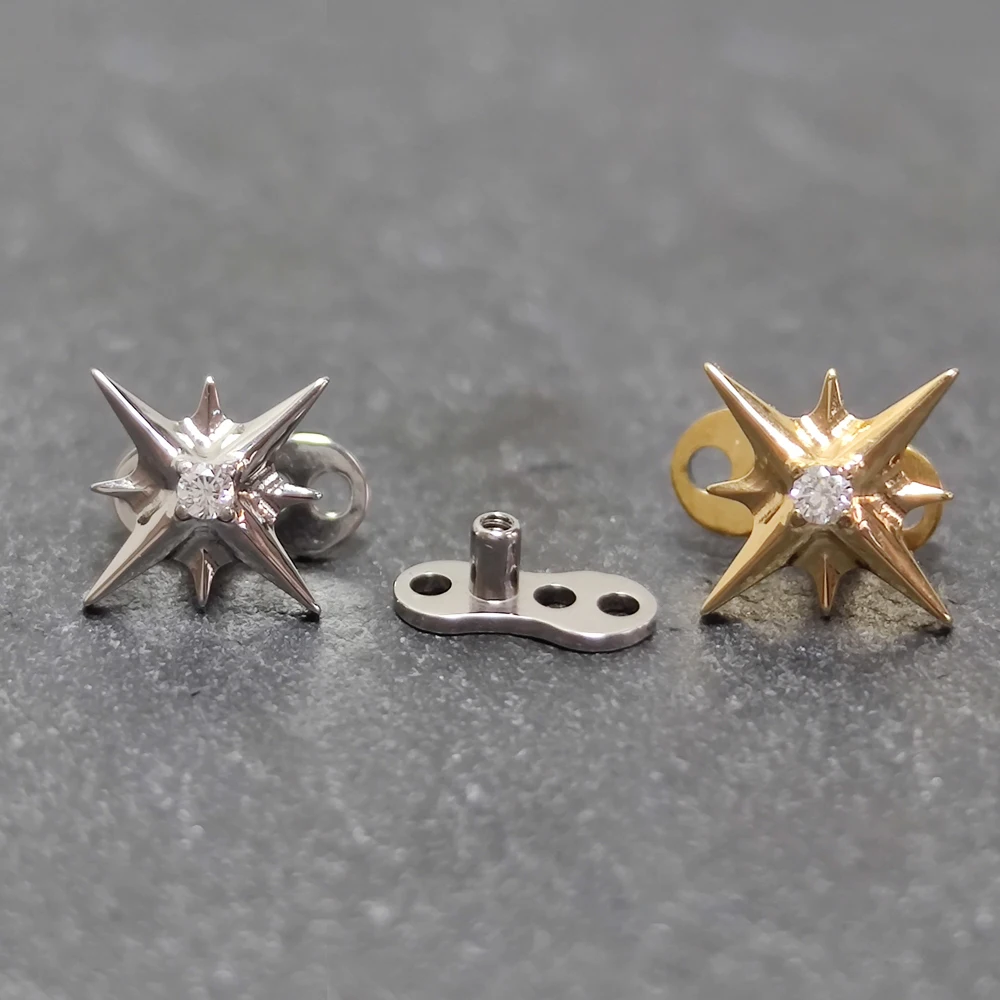 F136 Titanium Helix piercing S - Dermal Anchor Top review and price