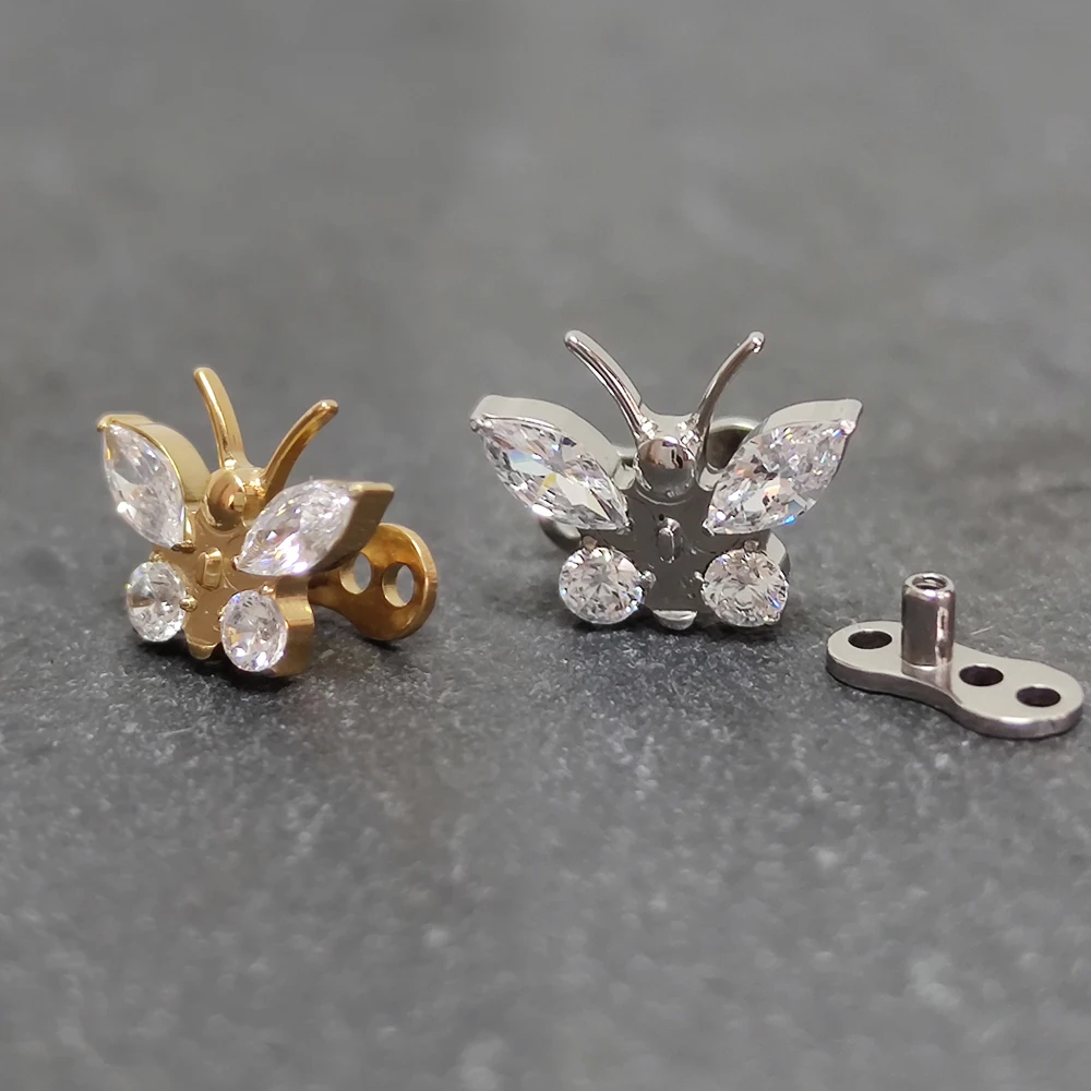 F136 Titanium Helix piercing S - Dermal Anchor Top review and price